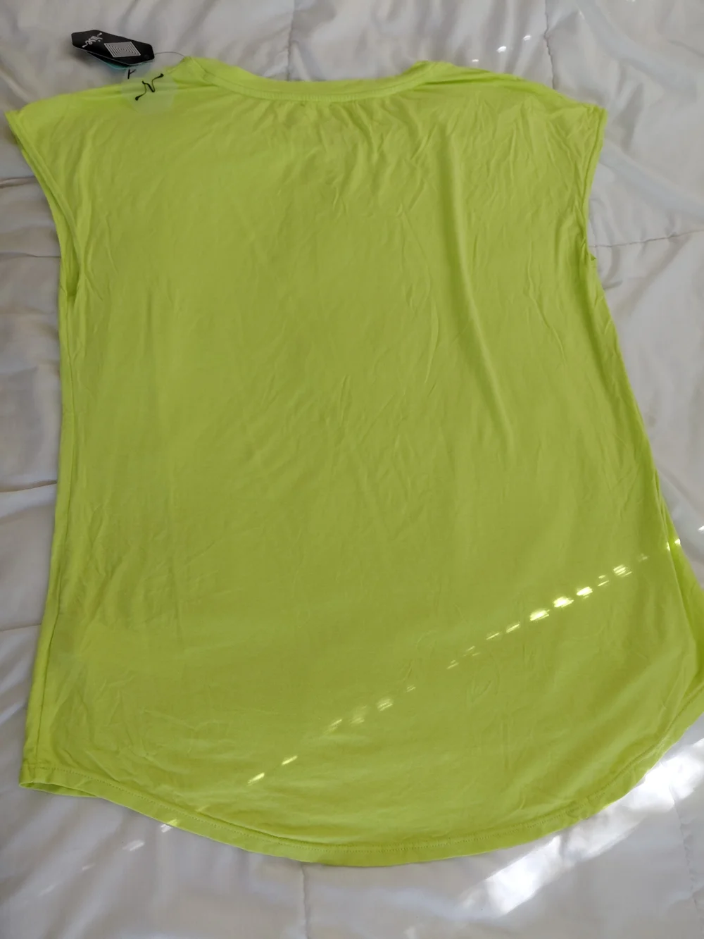Set of Two Athletic Wear Tops, 1 Racerback Tank,  1 Blouse Cover-up Excellent